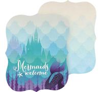 Bristol Novelty Invitations à la fête des sirènes (8 pcs/pc) BN2296 (taille unique) (Bleu)