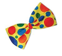 Bristol Novelty- Jumbo Tie Gros nœud Papillon de Clown, Unisex Adult, BA826, Jaune, Taille Unique Halloween