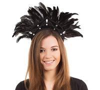Bristol Novelty Karneval-Kopfschmuck mit Federn