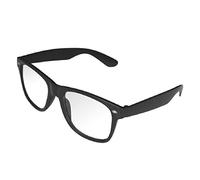 Bristol Novelty - Lunette Transparente- Adulte (Taille Unique) (Noir)