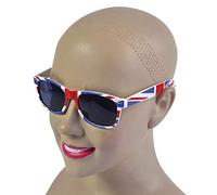 Bristol Novelty Novelty-BA017 Ba017 Lunettes de Soleil avec Drapeau Anglais, Taille Unique, Adulte Unisexe, Multicolore