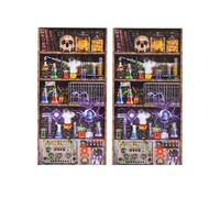 Bristol Novelty- Mad Scientist Lab Back Drop Fond décoratif Motif Savant Fou dans Son Laboratoire, Unisex Adult, X81054, Multicolore Halloween