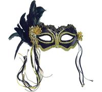 Bristol Novelty - Masque BN692 (taille unique) (Noir/Or)