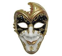 Bristol Novelty – Masque de Carnaval – Unisexe – Taille unique – Noir/blanc