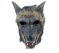 Bristol Novelty BM539 Masque de loup effet tacheté, brun gris, pour adulte, taille unique Halloween