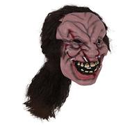 Bristol Novelty Masque de Zombie avec Cheveux, Unisex Adult, BM527, Multicolore, Taille Unique Halloween