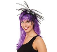 Bristol Novelty Md237 Spider Bandeau, pour femme, noir/argent, taille unique