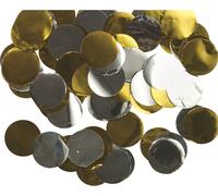 Bristol Novelty Metallic Mix confetti rond en papier BN2189 (22 g) (or/argent)