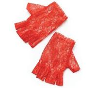 Bristol Novelty - Mitaine dentelle (Taille unique) (Rouge) - UTBN1345 Rouge G