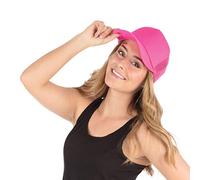 Bristol Novelty- Neon Cap (Pink) Casquette Fluo (Rose), Unisex Adult, BH725 Halloween