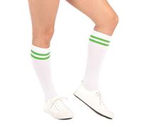Bristol Novelty- Neon Socks Green Chaussettes Tube Vert Fluo, Unisex Adult, CA0002 Halloween