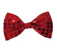Bristol Novelty - Noeud à pailettes (Taille unique) (Rouge) - UTBN1086 Rouge