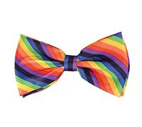 Bristol Novelty BA464 Nœud papillon arc-en-ciel, pour homme et femme, multicolore, taille unique Halloween
