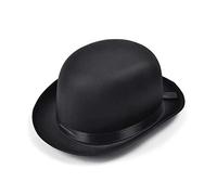 Bristol Novelty Noir Chapeau Melon en Satin, BH493, Taille Unique Halloween