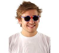 Bristol Novelty Novelty-BA017 Ba017 Lunettes de Soleil avec Drapeau Anglais, Taille Unique, Adulte Unisexe, Multicolore