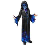 Bristol Novelty Official Costume de faucheuse bleue pour enfant, déguisement d'Halloween, taille XS (4-5 ans) Halloween, Carnaval