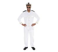 Bristol Novelty Officier de la marine, taille M, Men, AF169STD, White, m Halloween, Carnaval