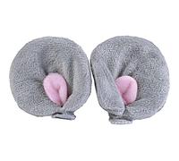Bristol Novelty Novelty-MD214 Mouse Ears MD214 Oreilles de Souris sur Barettes pour Femme, Womens, Gris/Rose, Taille Unique