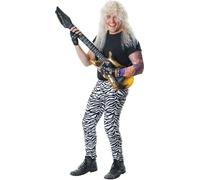 Bristol Novelty Pantalon de costume pour hommes avec imprimé zèbre BN2136 (taille unique) (blanc/noir)