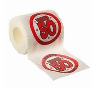 Bristol Novelty Papier Toilette d’Anniversaire (50 Ans), 72106, Red, Taille Unique Halloween