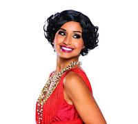 Bristol Novelty-1920s Classic Wig Black Perruque Noire Classique Style années 1920, Unisex Adult, BW966 Halloween