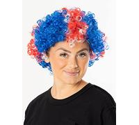 Bristol Novelty- Perruque Courte Drapeau du Royaume-Uni, BW973, Multicolore Halloween