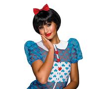 Bristol Novelty- Perruque Noire Femme séductrice, Unisex Adult, BW860, Taille Unique Halloween