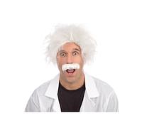 Bristol Novelty – Perruque d'Einstein BW688 – Blanche Taille Unique – Halloween, Carnaval