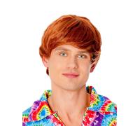 Bristol Novelty Perruque des années 60 pour Homme, rousse, BW942, Ginger, Taille