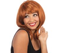 Bristol Novelty - Perruque Femme Laminée BN2930 (Taille Unique) (Gingembre)