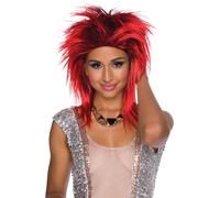 Bristol Novelty - Perruque ROCKEUSE - Femme (Taille unique) (Rouge) - UTBN944 Rouge G