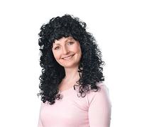 Bristol Novelty - Perruque FRISEE - Femme (Taille unique) (Noir)