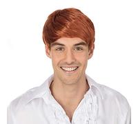 Bristol Novelty – Perruque BW942 années 60 pour homme rousse (Taille Unique, Orange)
