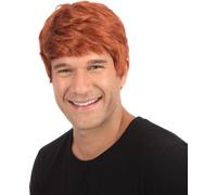 Bristol Novelty Perruque Hommes Cheveux Courts BN402 (Taille Unique) (Rouge)