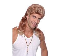 Bristol Novelty - Perruque MULLET - Homme (Taille unique) (Blond/marron)