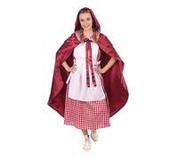 Bristol Novelty Petit Chaperon rouge classique pour adulte (taille M), Women, AF172M, Red, White, M Halloween