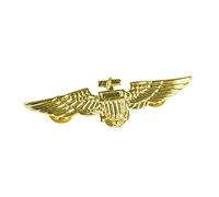Bristol Novelty- Pin’s d’aviateur en métal doré, BA027, Dorée, Taille Unique