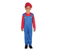 Bristol Novelty Plombier pour enfant (taille M), Boys, CC290, Blue, red, 6-8 ans Halloween