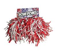Bristol Novelty - Pom Poms - Adulte (Taille unique) (Rouge/blanc)