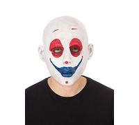 Bristol Novelty- Realistic Mask Masque de Clown réaliste, Unisex Adult, BM587, Multicolore Halloween