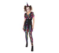 Bristol Novelty Robe d’arlequin malicieux pour Halloween, taille S, pour femme Halloween