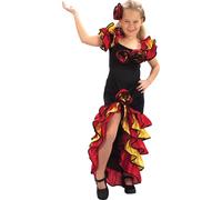 Bristol Novelty - Costume RUMBA - Enfant (S) (Noir / rouge / jaune) - UTBN530 Noir / Rouge / Jaune