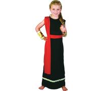 Bristol Novelty - Robe de déguisement pour fille BN542 (XL) (Noir/Rouge/Doré)