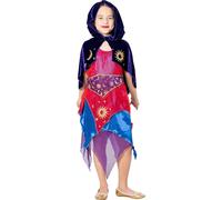 Bristol Novelty - Robe fantaisie "Sorcière" - enfants BN5823 (140) (Multicolore)