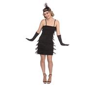 Bristol Novelty Robe style années 20, noire, taille M, Women, AF130M, Black, M Halloween, Carnaval