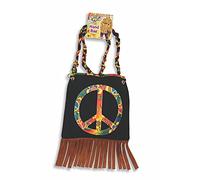 Bristol Novelty Sac à Main Hippie, Bleu, Taille Unique Halloween