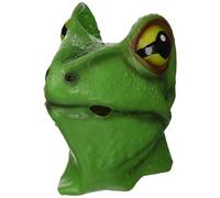 Bristol Novelty Unisex Gummi-Froschmaske für Erwachsene Taille unique Vert