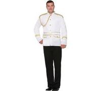 Bristol Novelty - Veste PRINCE - Homme (Taille unique) (Blanc / or) - UTBN844 Blanc / Or G