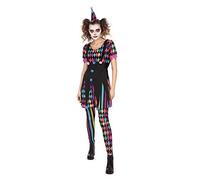 Bristol Novelty Robe d'arlequin malicieux pour Halloween Femme Taille S (BN3296)