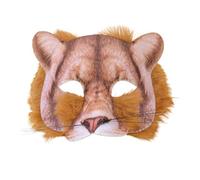 Bristol Novelty- Masque de Lion réaliste en Fourrure, X78698, Multicolore, Taille Unique